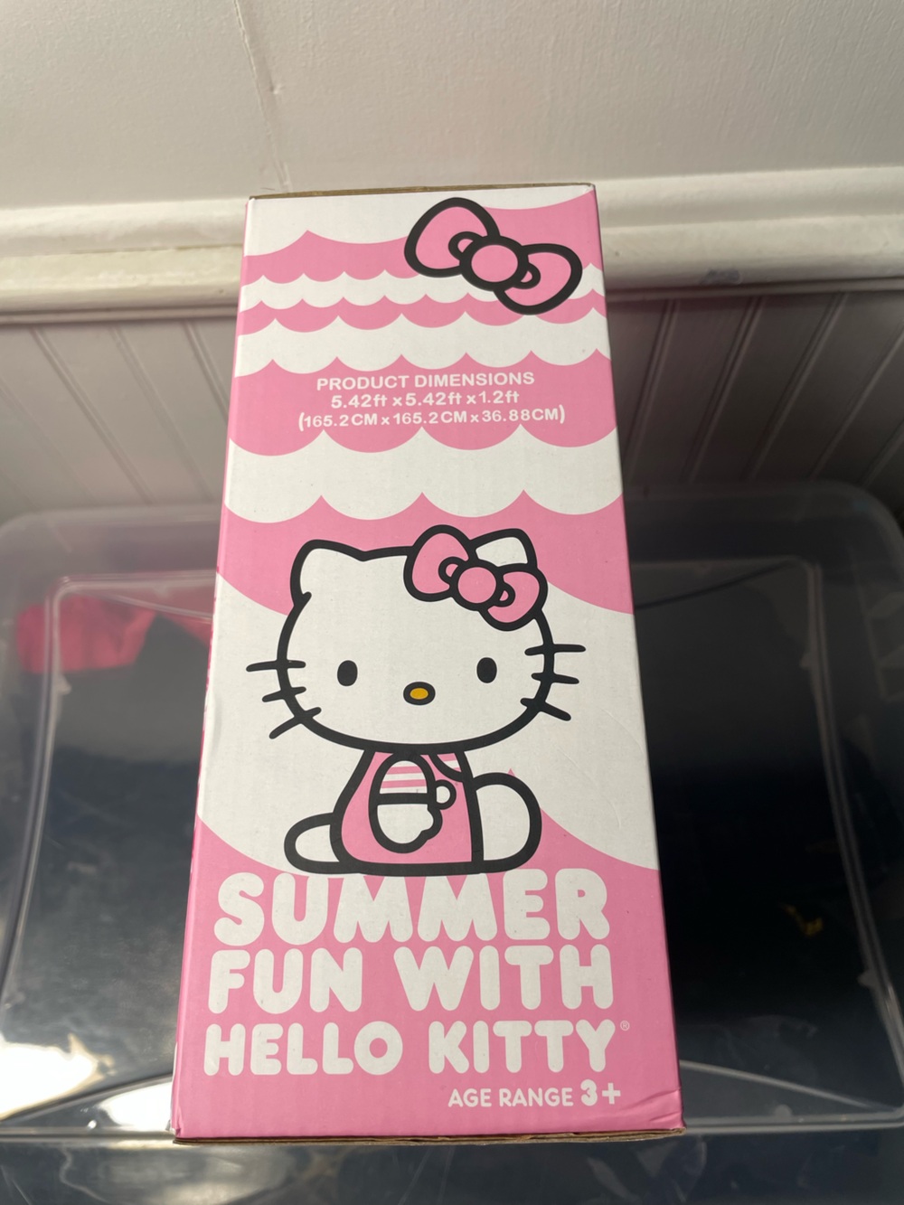 Hello Kitty Pink Inflatable 3-Ring Kids Pool - Picture 4 of 5
